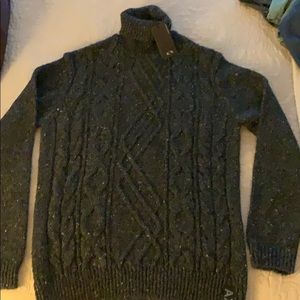 A/X Armani pullover cable knit sweater wool